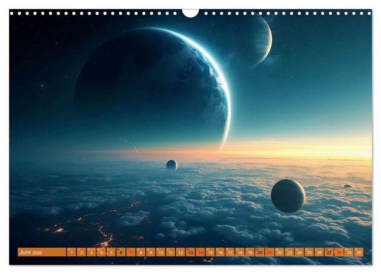 Produktbild: Ferne Galaxien (Wandkalender 2026 DIN A3 quer), CALVENDO Monatskalender