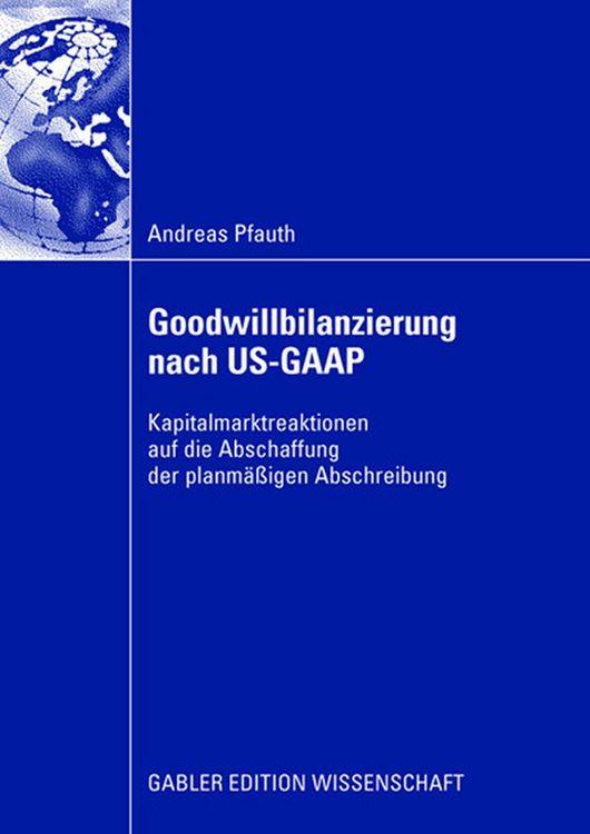 Produktbild: Goodwillbilanzierung nach US-GAAP
