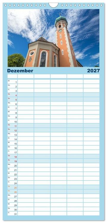 Produktbild: Familienplaner 2027 - Allensbach am Bodensee mit 5 Spalten (Wandkalender, 21 x 45 cm) CALVENDO