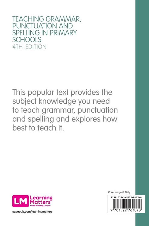 Produktbild: Teaching Grammar, Punctuation and Spelling in Primary Schools