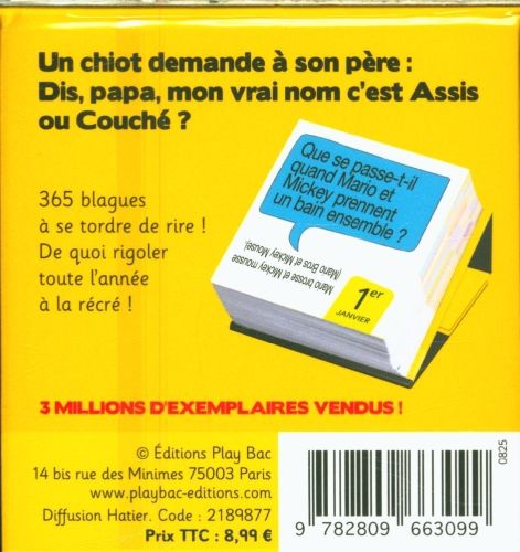 Produktbild: 365 blagues de r&eacute;cr&eacute;