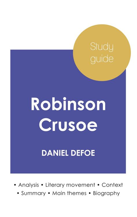 Produktbild: Study guide Robinson Crusoe by Daniel Defoe (in-depth literary analysis and complete summary)