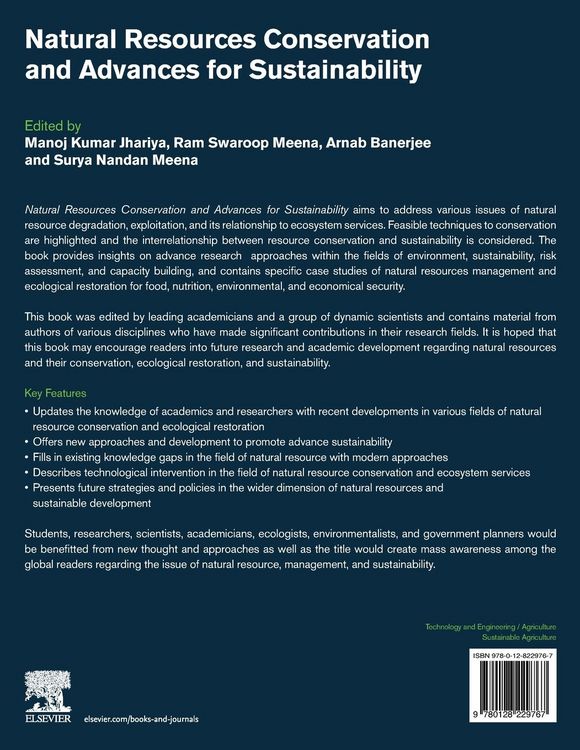 Produktbild: Natural Resources Conservation and Advances for Sustainability