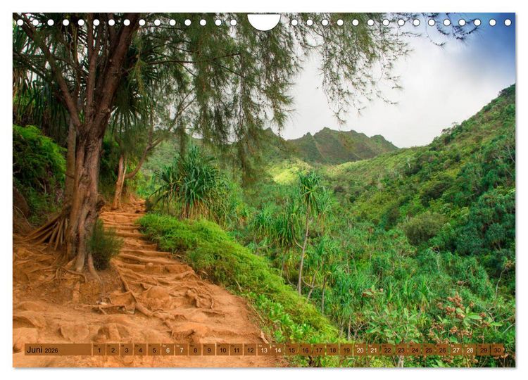 Produktbild: Kauai - Einmal Paradies und zur&uuml;ck (Wandkalender 2026 DIN A4 quer), CALVENDO Monatskalender