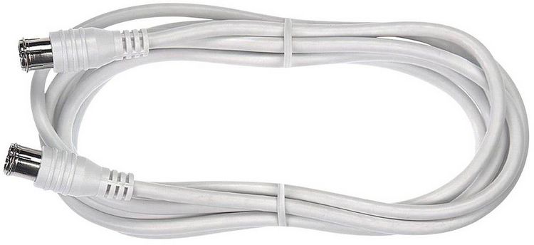 Produktbild: Axing SAT Anschlusskabel [1x F-Quickstecker - 1x F-Quickstecker] 1.50 m 85 dB Wei&szlig;
