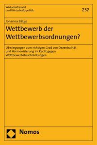 Produktbild: Wettbewerb der Wettbewerbsordnungen?