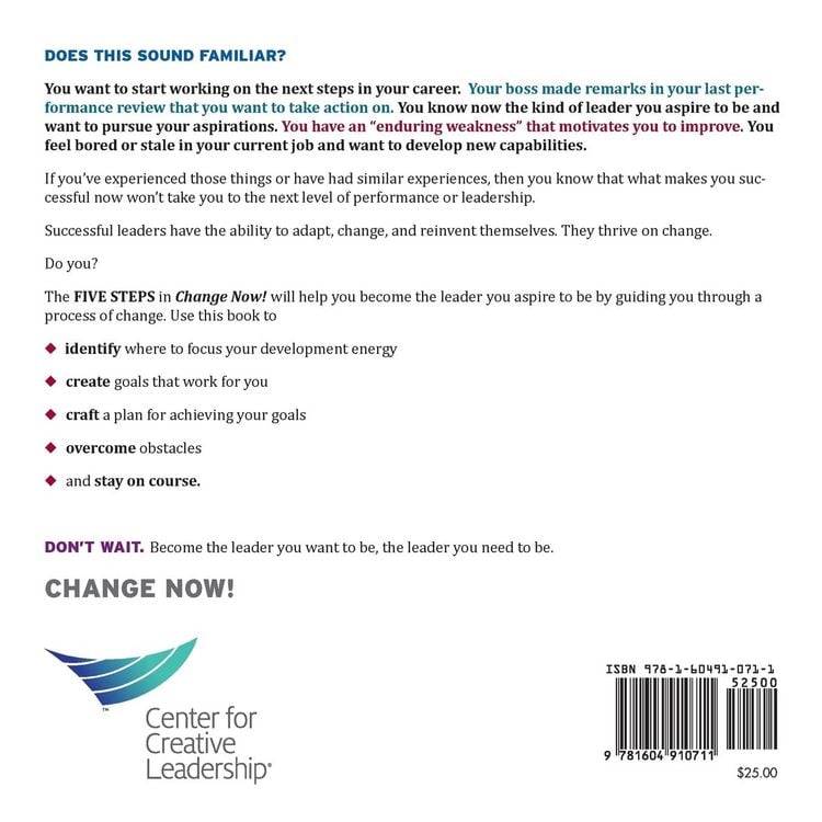 Produktbild: Change Now! Five Steps to Better Leadership