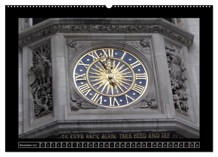 Produktbild: Zeit-Anzeige (Wandkalender 2027 DIN A2 quer), CALVENDO Monatskalender