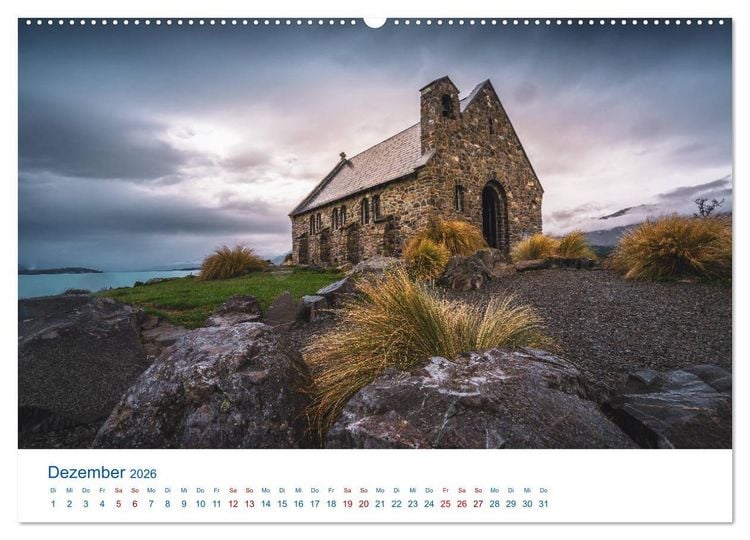 Produktbild: Neuseeland - Das andere Ende der Welt (Wandkalender 2026 DIN A2 quer), CALVENDO Monatskalender