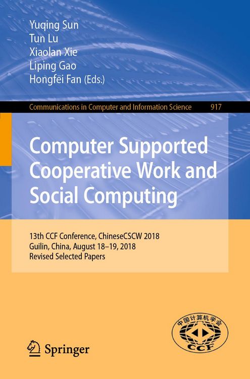 Produktbild: Computer Supported Cooperative Work and Social Computing