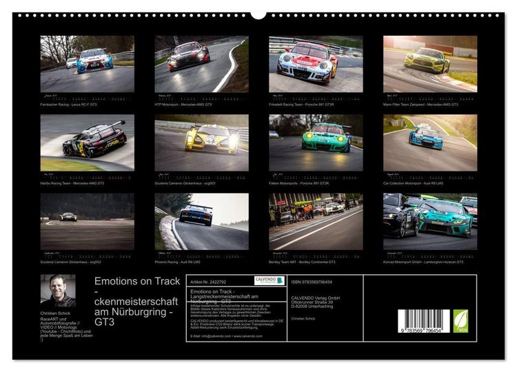 Produktbild: Emotions on Track - Langstreckenmeisterschaft am N&uuml;rburgring - GT3 (hochwertiger Premium Wandkalender 2027 DIN A2 quer), Kunstdruck in Hochglanz