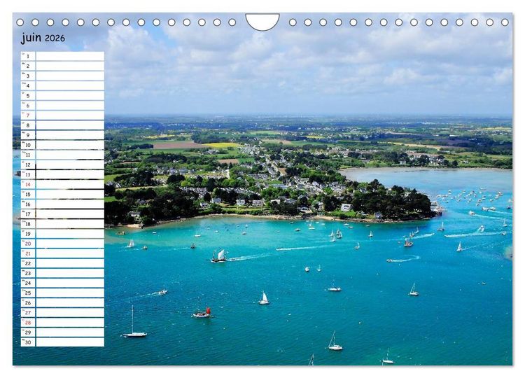 Produktbild: Le Golfe du Morbihan vu du ciel (Calendrier mural 2026 DIN A4 vertical), CALVENDO calendrier mensuel