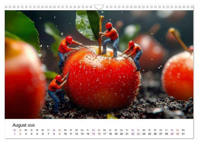 Produktbild: Winzige Welten - die kleinen Helfer des Jahres (Wandkalender 2026 DIN A3 quer), CALVENDO Monatskalender