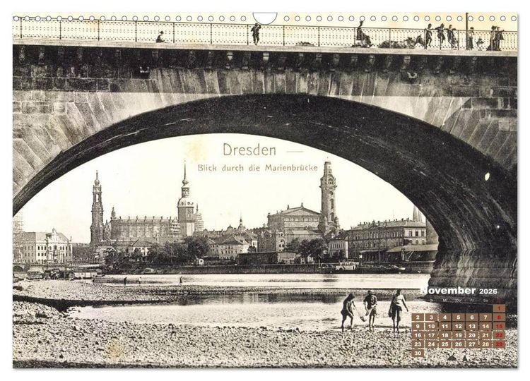 Produktbild: Souvenirs aus Dresden &ndash; Die Stadt auf historischen Karten (Wandkalender 2026 DIN A3 quer), CALVENDO Monatskalender