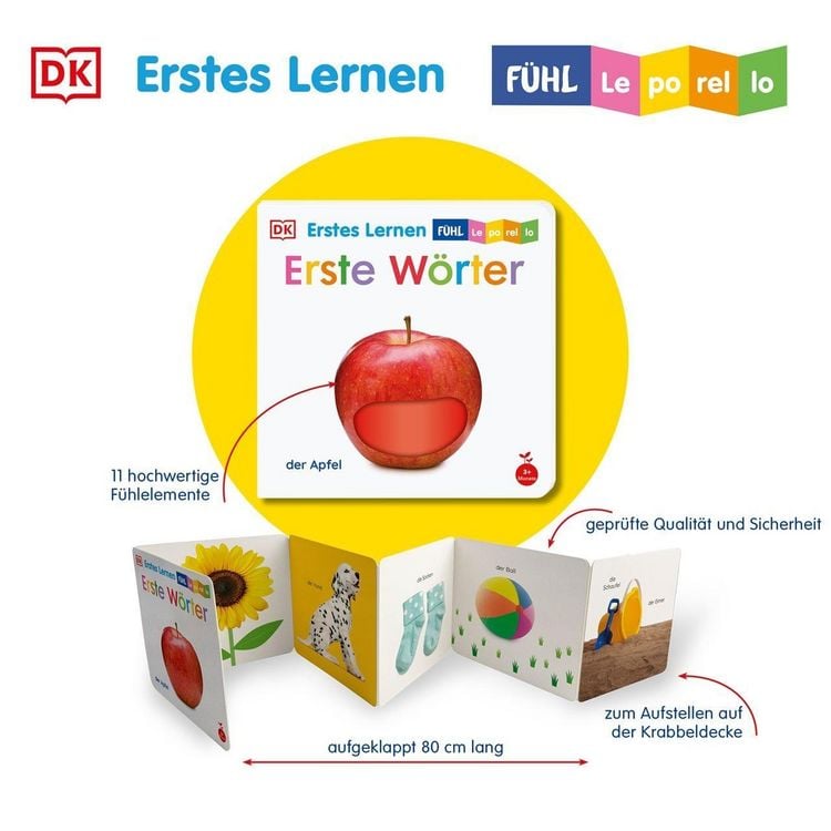 Produktbild: Erstes Lernen F&uuml;hl-Leporello. Erste W&ouml;rter
