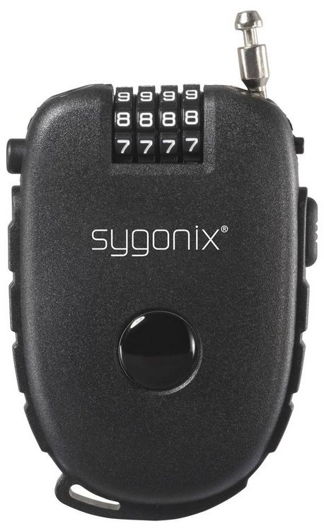 Produktbild: Sygonix Kabelschloss Black Zahlenschloss