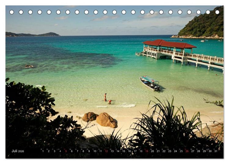 Produktbild: Trauminseln (Tischkalender 2026 DIN A5 quer), CALVENDO Monatskalender