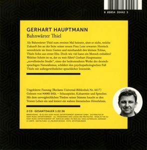 Produktbild: Gerhart Hauptmann: Bahnw&auml;rter Thiel (Reclam H&ouml;rbuch)/2 CDs