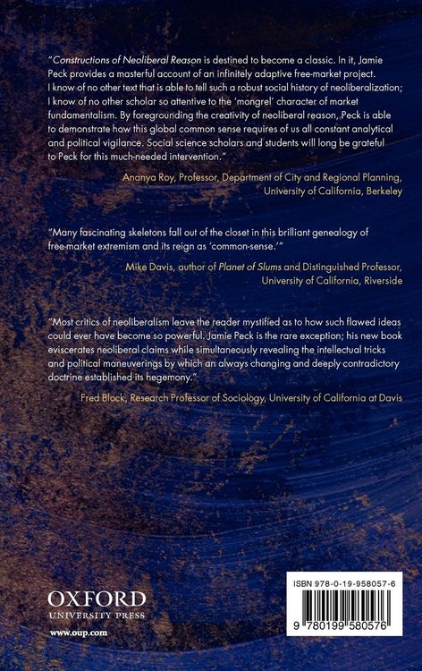 Produktbild: Constructions of Neoliberal Reason