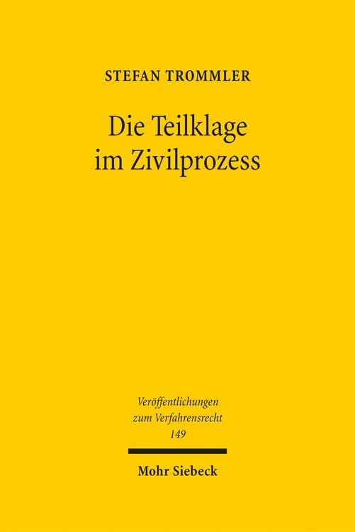 Produktbild: Die Teilklage im Zivilprozess