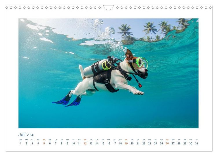 Produktbild: Jack Russel Active (Wandkalender 2026 DIN A3 quer), CALVENDO Monatskalender