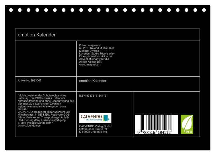 Produktbild: emotion Kalender (Tischkalender 2026 DIN A5 quer), CALVENDO Monatskalender