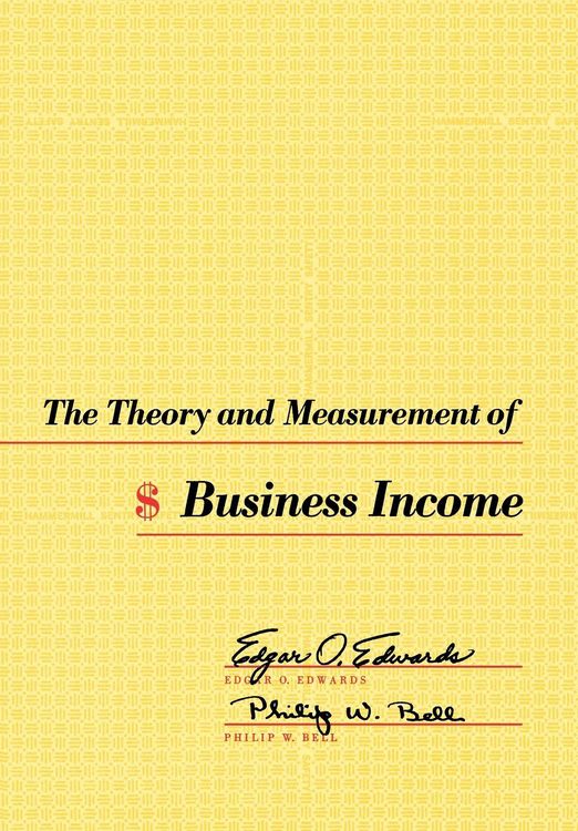 Produktbild: The Theory and Measurement of Business Income