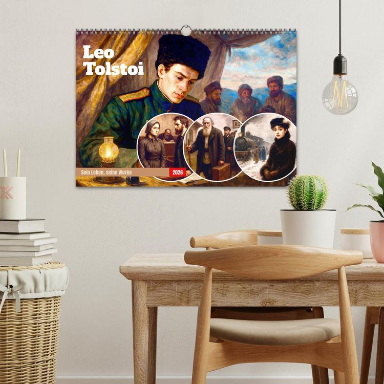 Produktbild: Leo Tolstoi (Wandkalender 2026 DIN A3 quer), CALVENDO Monatskalender