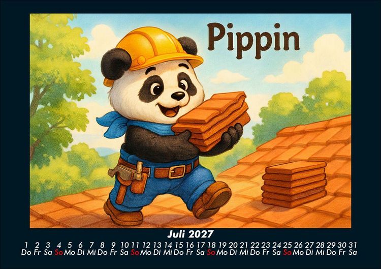 Produktbild: Pippin als Dachdecker-Azubi 2027 Fotokalender DIN A5