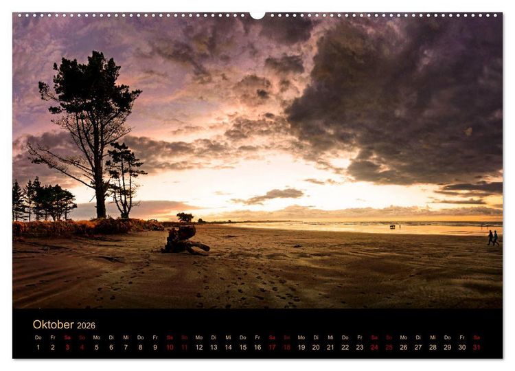 Produktbild: S&uuml;dseetraum Neuseeland (hochwertiger Premium Wandkalender 2026 DIN A2 quer), Kunstdruck in Hochglanz