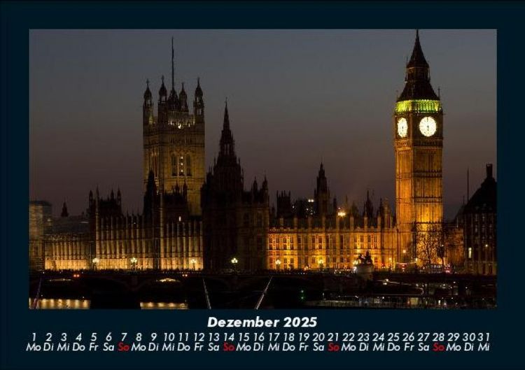 Produktbild: London 2025 Fotokalender DIN A5