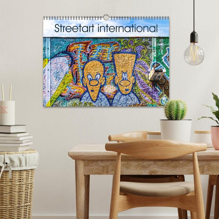 Produktbild: Streetart international (Wandkalender 2026 DIN A3 quer), CALVENDO Monatskalender