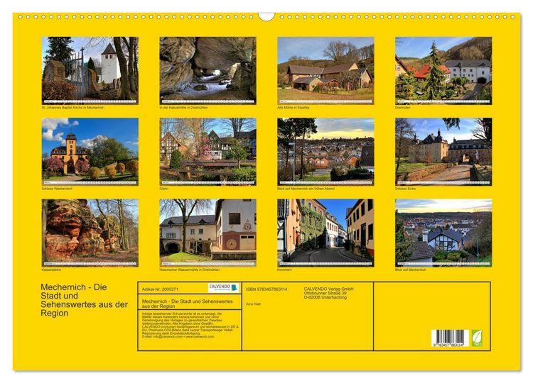 Produktbild: Mechernich - Die Stadt und Sehenswertes aus der Region (Wandkalender 2026 DIN A2 quer), CALVENDO Monatskalender