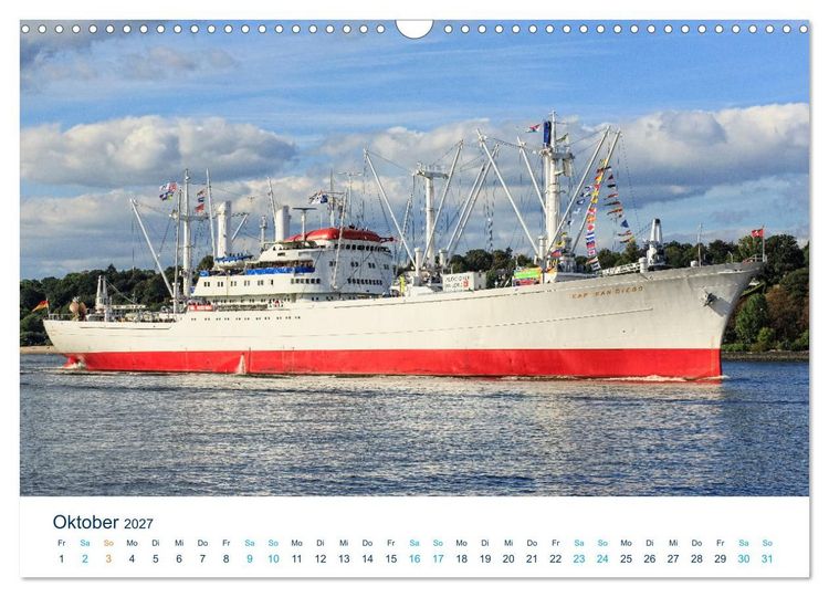 Produktbild: Schiffe gucken im Hamburger Hafen (Wandkalender 2027 DIN A3 quer), CALVENDO Monatskalender