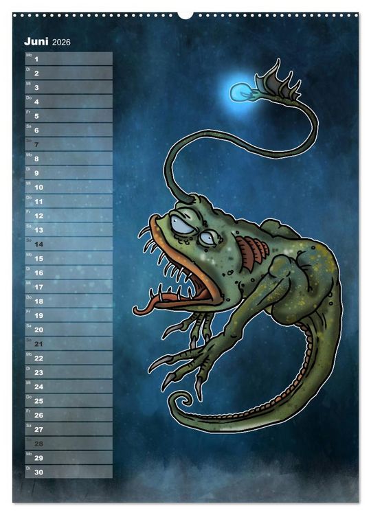 Produktbild: Bestiarium Vladi Krafft (Wandkalender 2026 DIN A2 hoch), CALVENDO Monatskalender