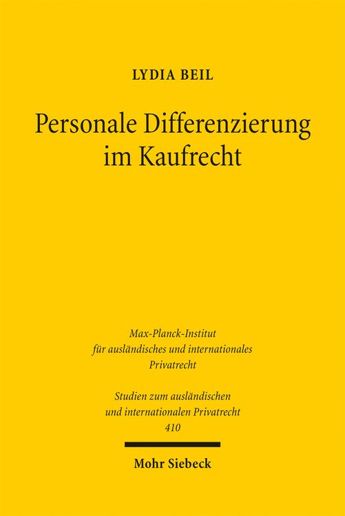 Produktbild: Personale Differenzierung im Kaufrecht