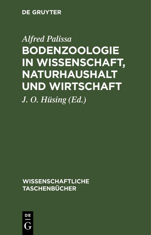 Produktbild: Bodenzoologie in Wissenschaft, Naturhaushalt und Wirtschaft