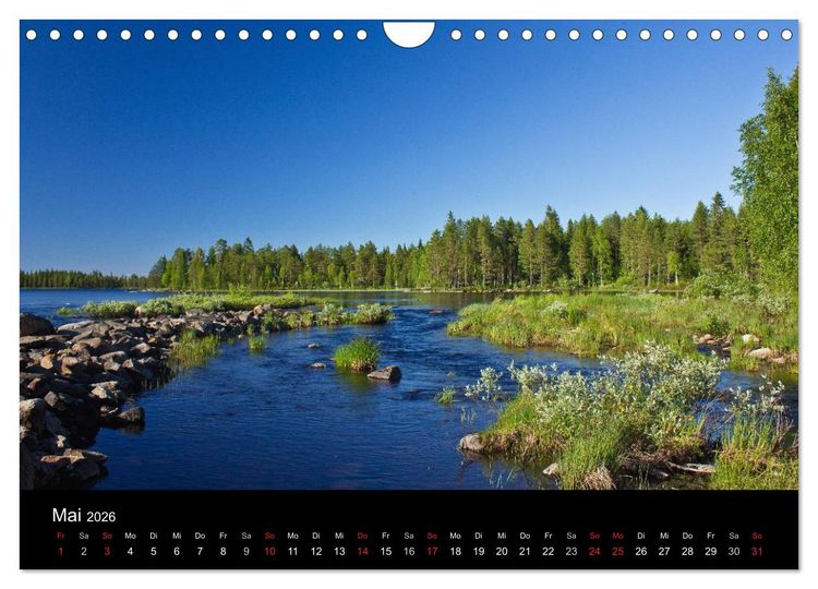 Produktbild: Finnland - Land der tausend Seen (Wandkalender 2026 DIN A4 quer), CALVENDO Monatskalender