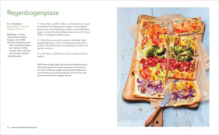 Produktbild: Familienrezepte mit Fertig-Blätterteig: schnell, gesund und lecker. Das Kochbuch mit Rezepten für Große und Kleine. Gut kochen für die ganze Familie