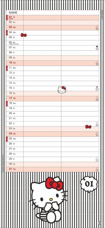 Produktbild: Hello Kitty Planer f&uuml;r zwei 2027