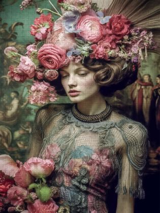 Produktbild: CALVENDO Puzzle Kleid L&uuml;netten | 1000 Teile Lege-Gr&ouml;&szlig;e 64x48cm Foto-Puzzle f&uuml;r gl&uuml;ckliche Stunden