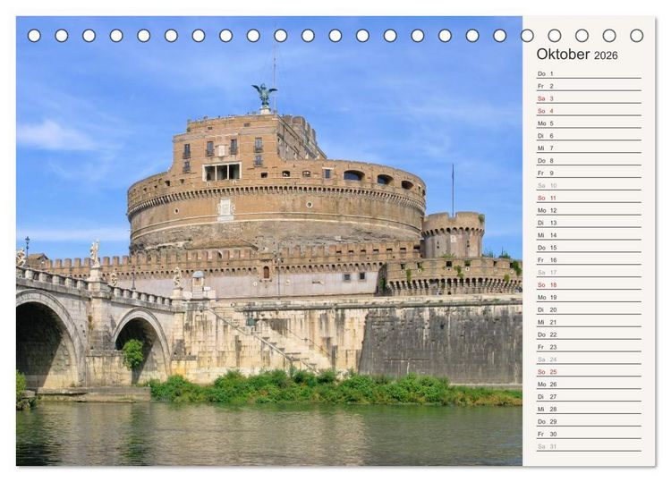 Produktbild: Rom - Die Ewige Stadt (Tischkalender 2026 DIN A5 quer), CALVENDO Monatskalender