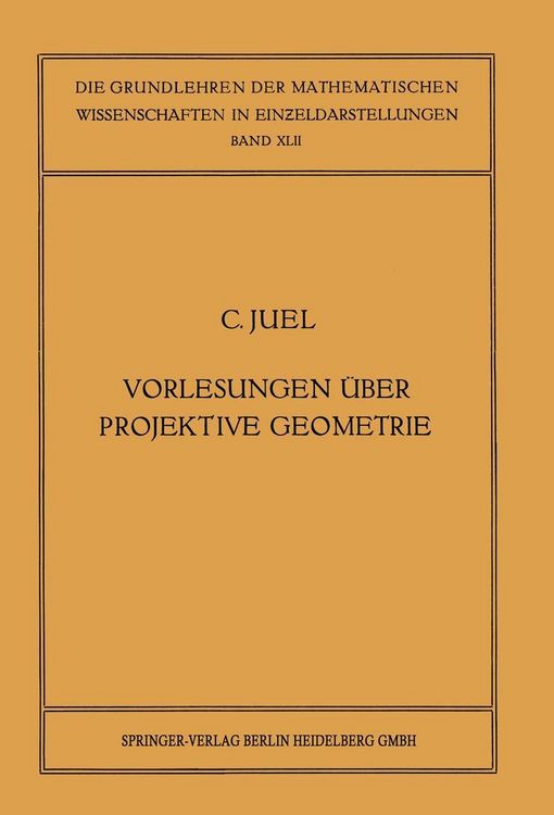 Produktbild: Vorlesungen &uuml;ber Projektive Geometrie