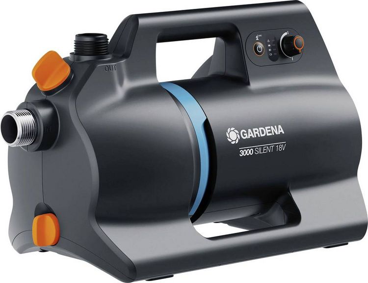 Produktbild: GARDENA Akku-Gartenpumpe 3000 Silent 18V P4A solo Akku-Gartenpumpe 3000 l/h 30m