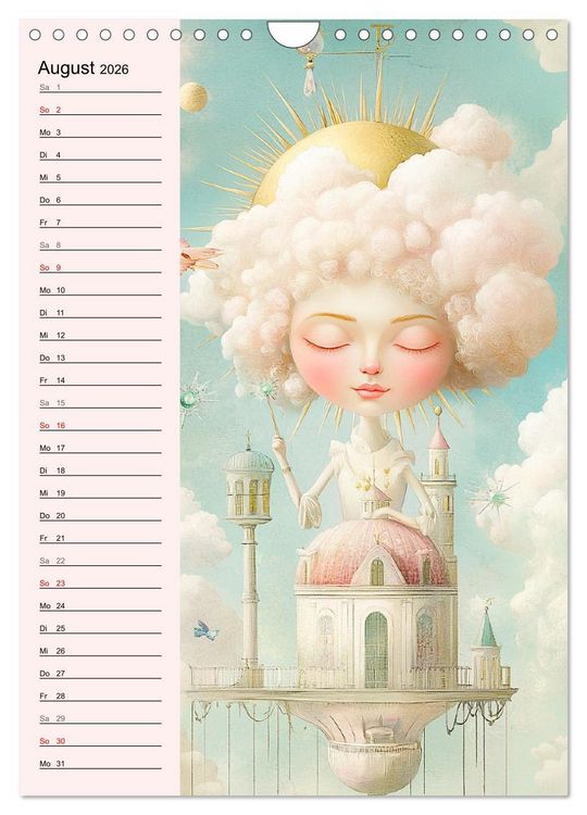 Produktbild: Tarot Wunderwelten. Surrealistische und magische Tarot-Kunst (Wandkalender 2026 DIN A4 hoch), CALVENDO Monatskalender