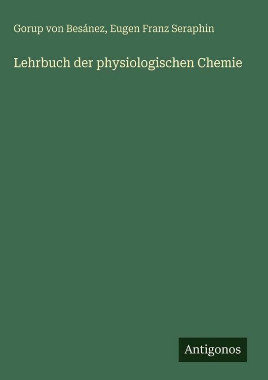 Produktbild: Lehrbuch der physiologischen Chemie