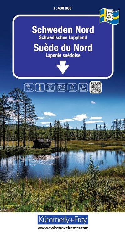 Produktbild: K&uuml;mmerly+Frey Regional-Strassenkarte 5 Schweden Nord 1:400.000