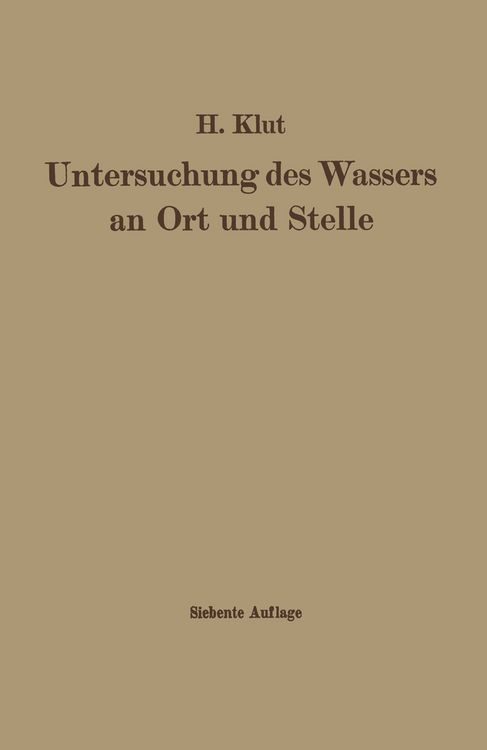 Produktbild: Untersuchung des Wassers an Ort und Stelle