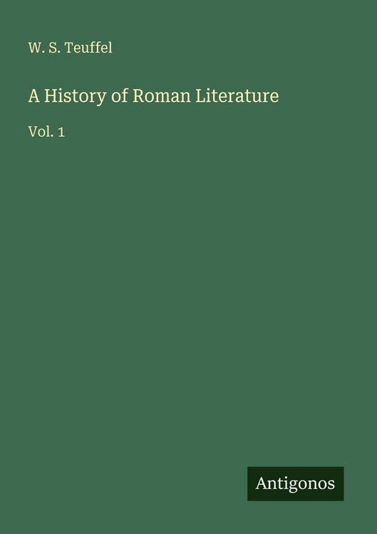 Produktbild: A History of Roman Literature