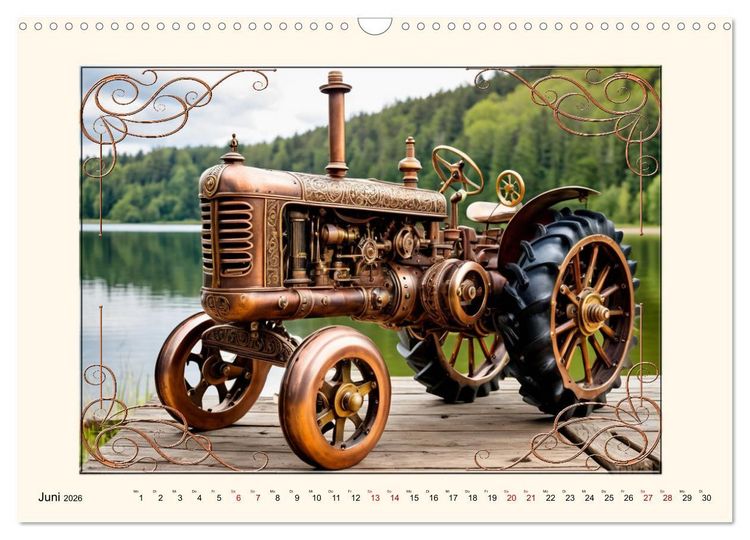 Produktbild: Steampunk Traktoren (Wandkalender 2026 DIN A3 quer), CALVENDO Monatskalender